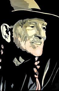 Willie Nelson Painting - Willie by Blackcat Studios Willie Nelson Painting - Willie by Blackcat Studios