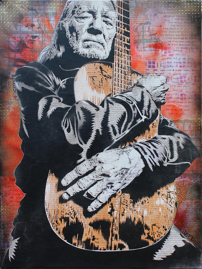 Willie Nelson Painting - Willie Nelson and Trigger by Josh Cardinali