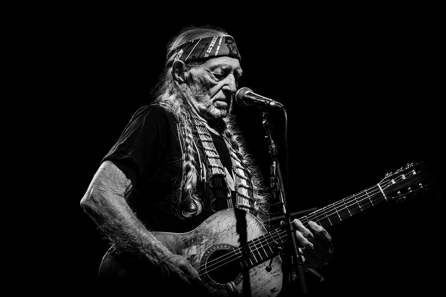 Willie Nelson B/W 3 Photograph By Tim Leimkuhler - Pixels