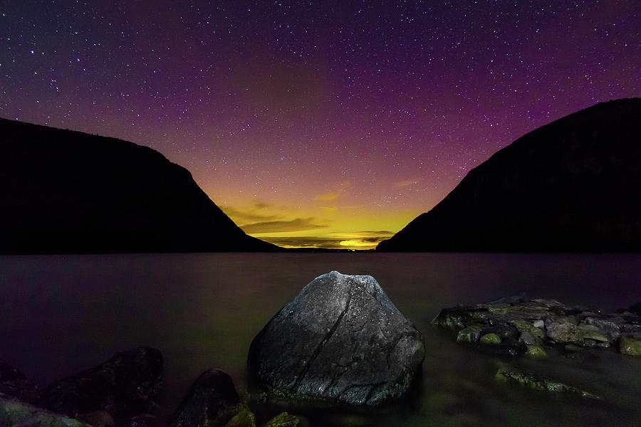 Willoughby Aurora and Boulder Photograph by Tim Kirchoff