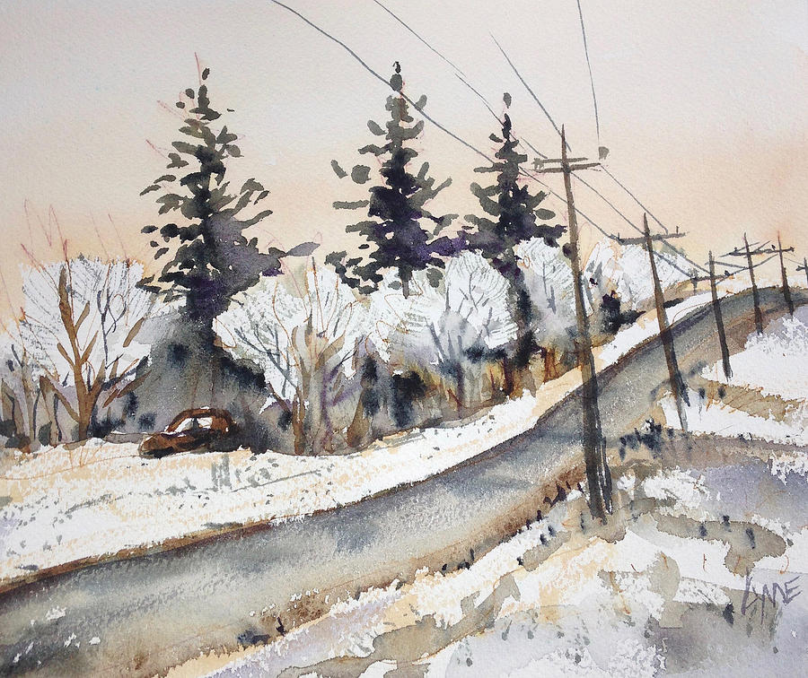Willow Springs Road Painting by Lynne Haines