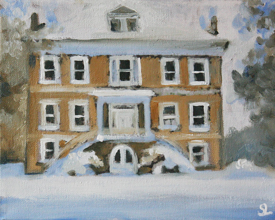 Winter Painting - Willowbank in Winter by Sarah Lynch