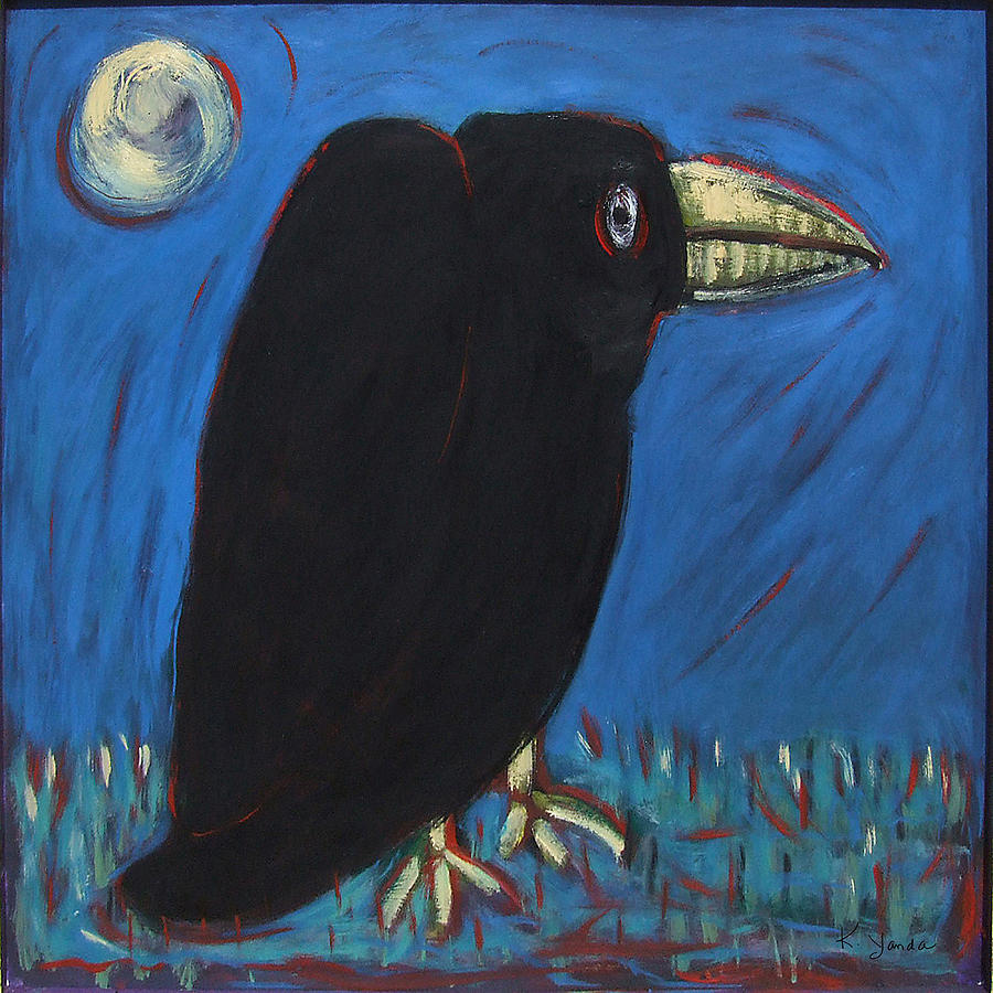Wills Crow Painting by Katt Yanda