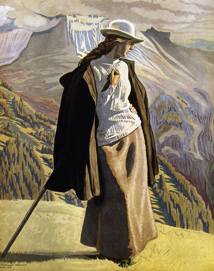 A Mountaineer Painting by Jens Ferdinand Willumsen