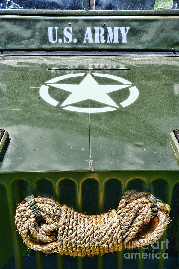 Willys Jeep with the Original Winch Photograph by Paul Ward