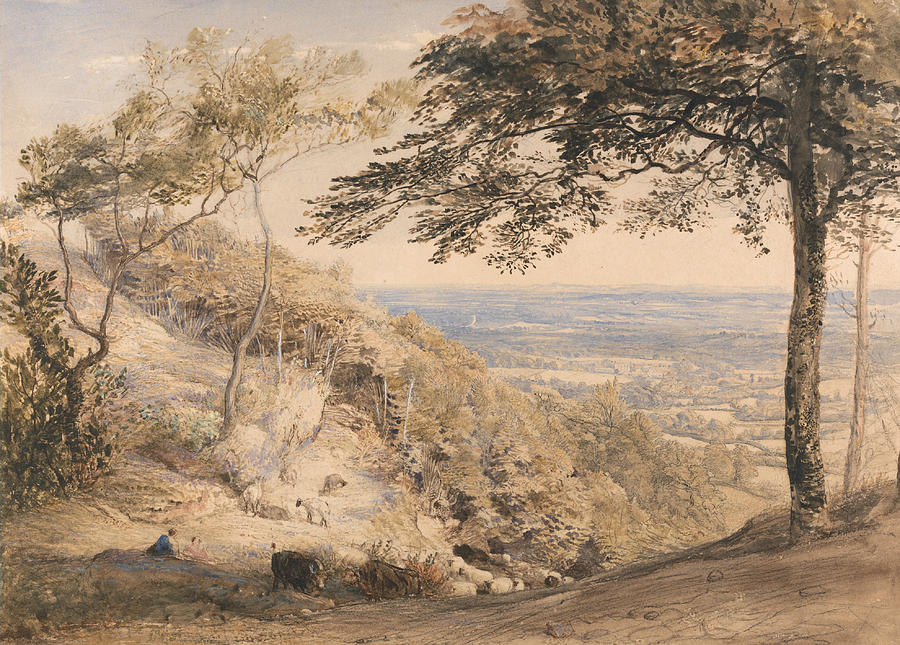 Wilmots Hill, Kent Painting by Samuel Palmer