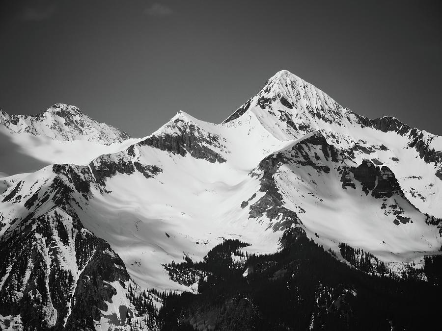 Wilson Peak Photograph - Wilson Peak B W by Connor Beekman