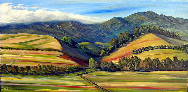 Winchester Canyon Painting by Jeffrey Campbell