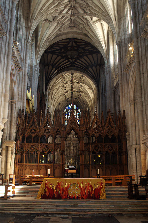 Winchester Cathedral Altar Photograph by Chris Day