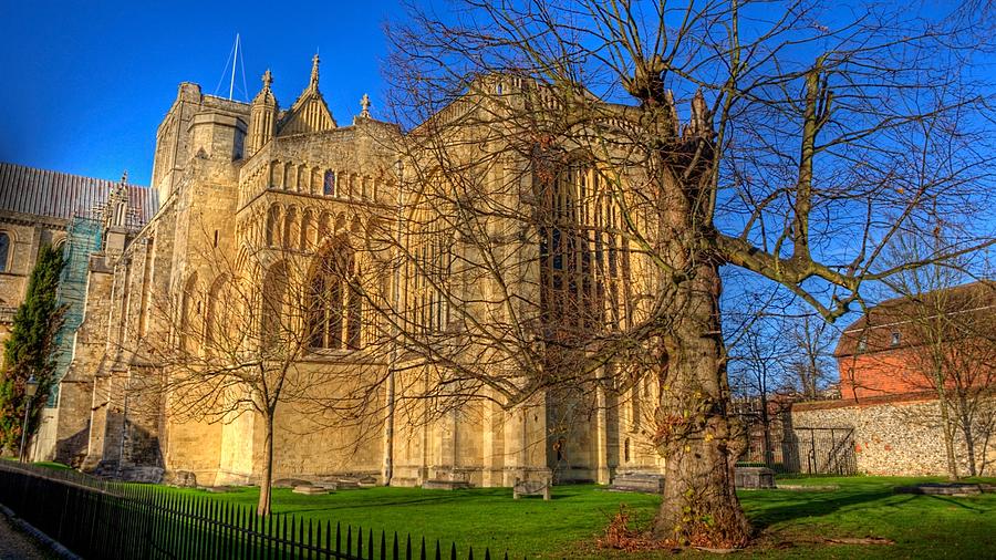 Castle Digital Art - Winchester Cathedral by Super Lovely