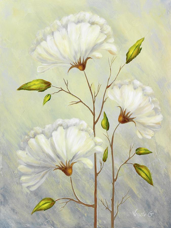 Floral Painting - Wind  B by Vessela Kolibarova