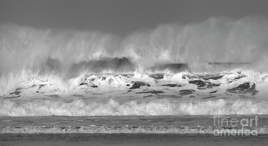 Wind blown waves Photograph by Nicholas Burningham