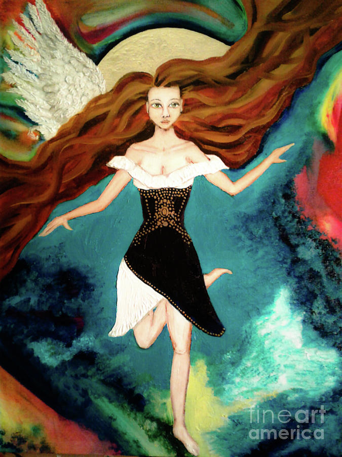 The Wind Cries Mary Painting by Wendy Wunstell