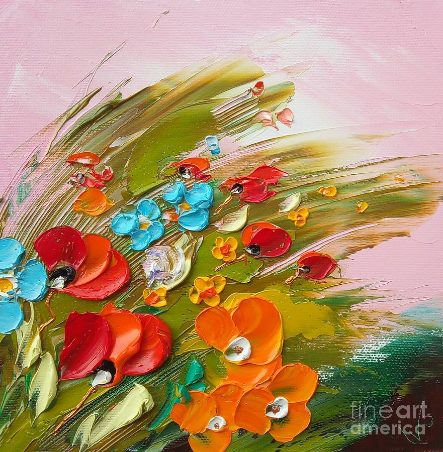 Flower Painting - Wind flowers by Ivailo Georgiev
