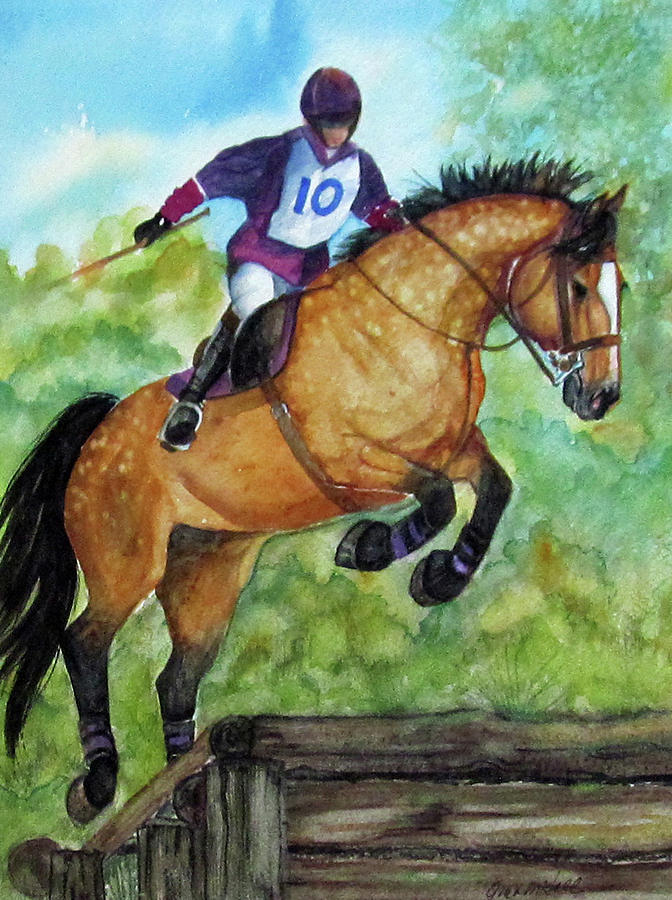 Horse Painting - Wind in the willows by Gina Hall