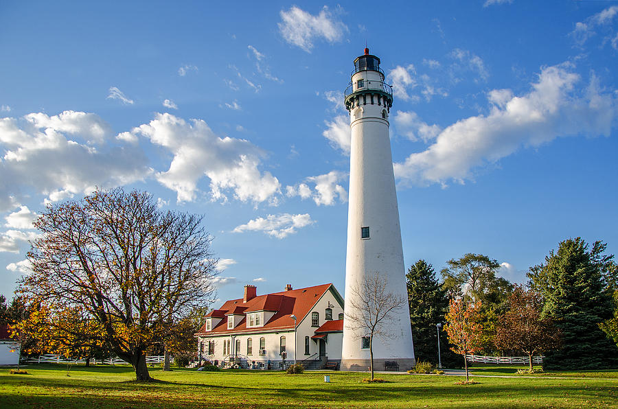 Wind Point Lighthouse And Old Coast Guard Keepers Quarters 2 Photograph 