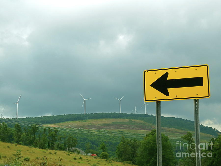Wind Power. Direction Of Energy. Photograph by Robert Birkenes