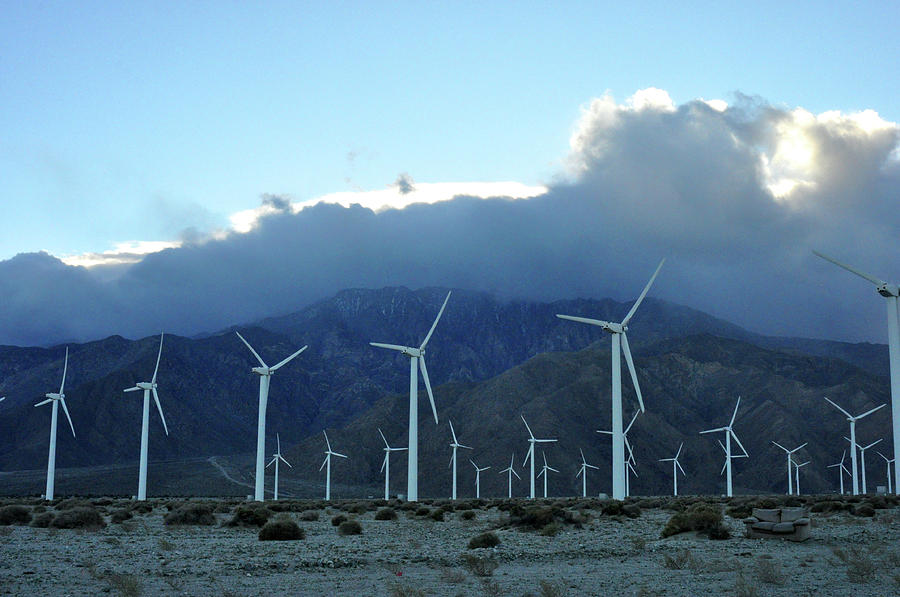 Wind Power near Palm Springs, CA Photograph by Diane Lent