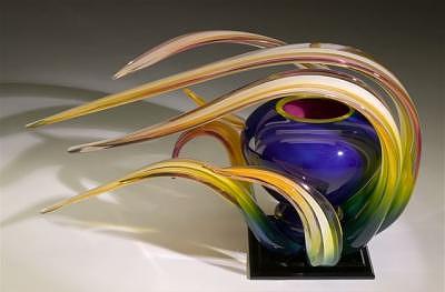 Art Glass Glass Art - Wind Series 2007 by Randy Strong