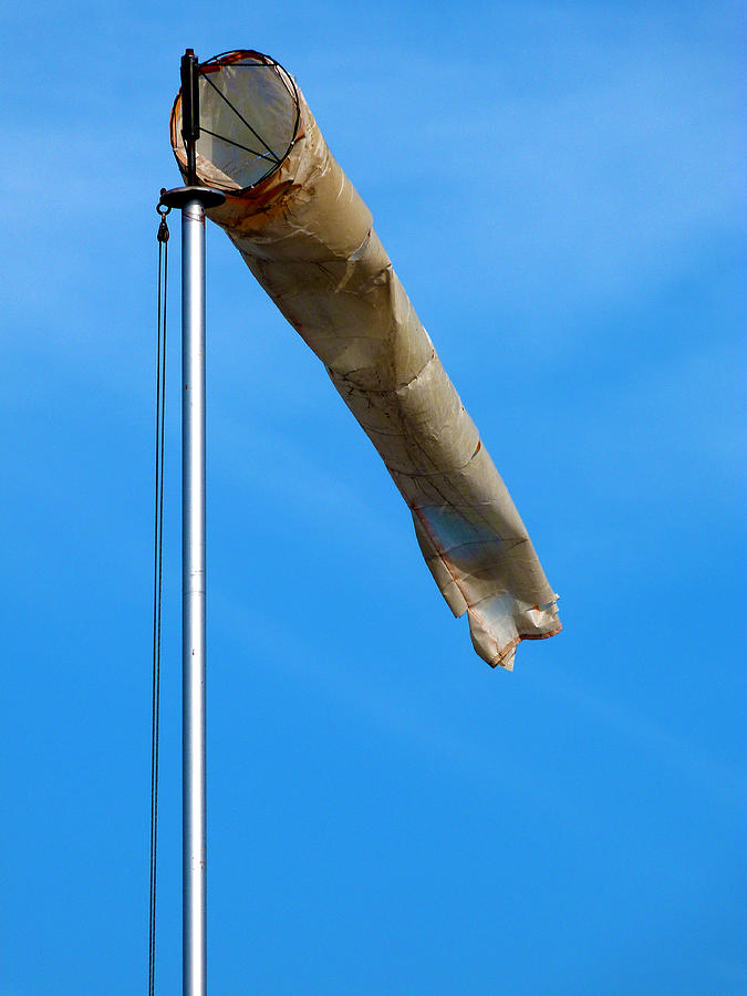 Seattle Photograph - Wind Sock at Ballard Locks by Susan Porter