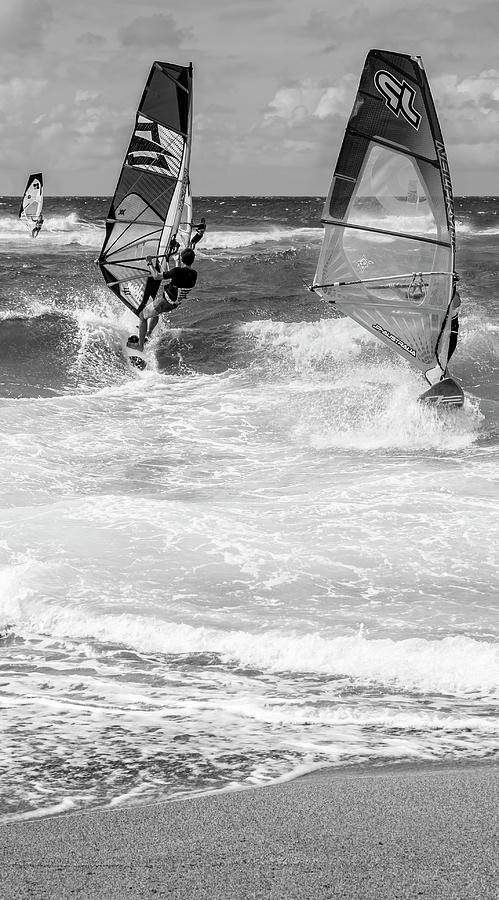 Wind Surfers on Maui Photograph by Kelley King