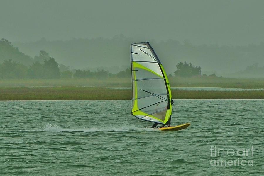 Wind Surfing 3 Photograph by Bob Sample