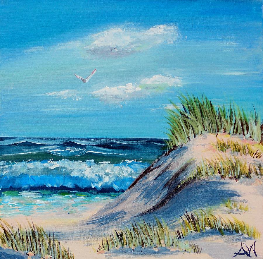 Wind swept Painting by Angie Wright