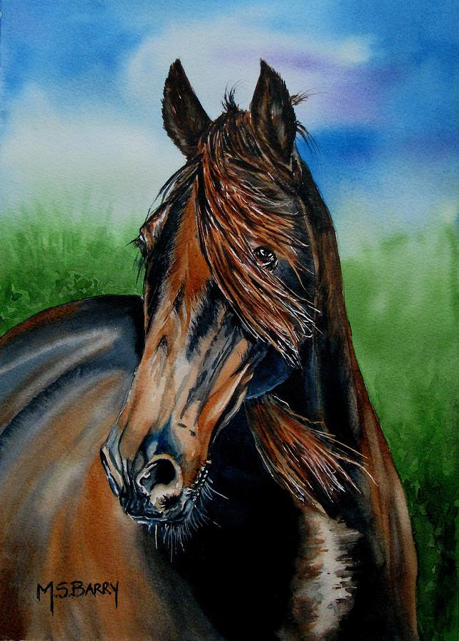 Wind Swept Painting by Maria Barry
