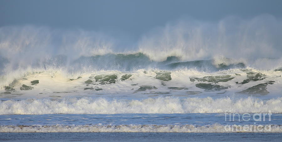 Wind swept waves Photograph by Nicholas Burningham
