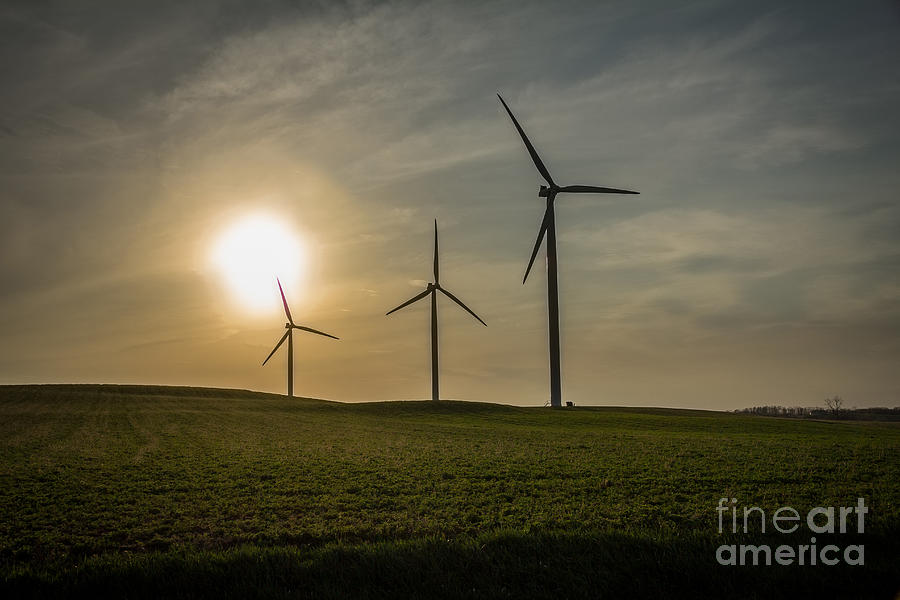 Wind Tower Sunset Photograph by Gregory Payne - Fine Art America