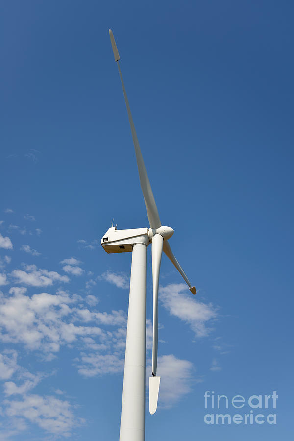 Farm Photograph - Wind turbine by George Atsametakis