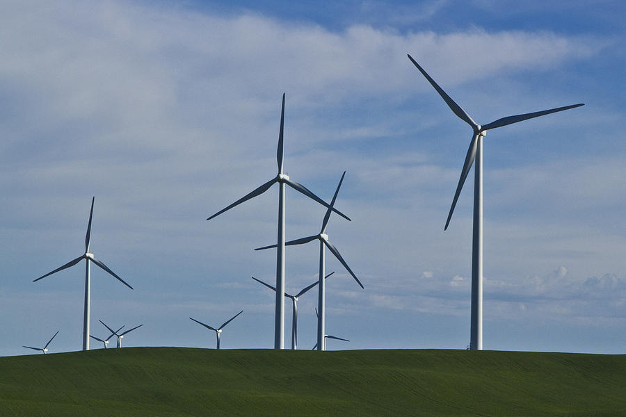 Wind Turbines in Alberta Canada Photograph by Randall Nyhof - Fine Art ...