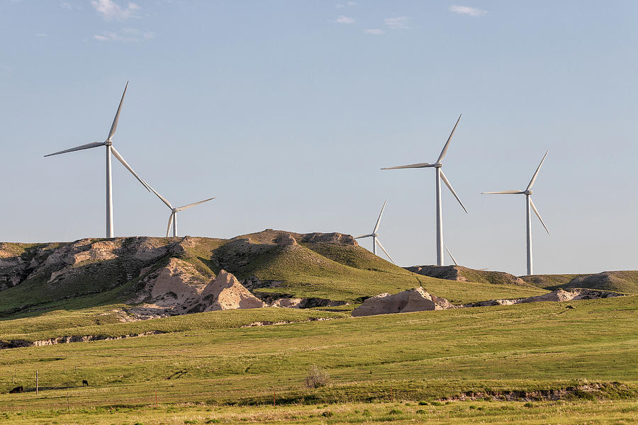 Wind Turbines on the Colorado Plains Photograph by Tony Hake