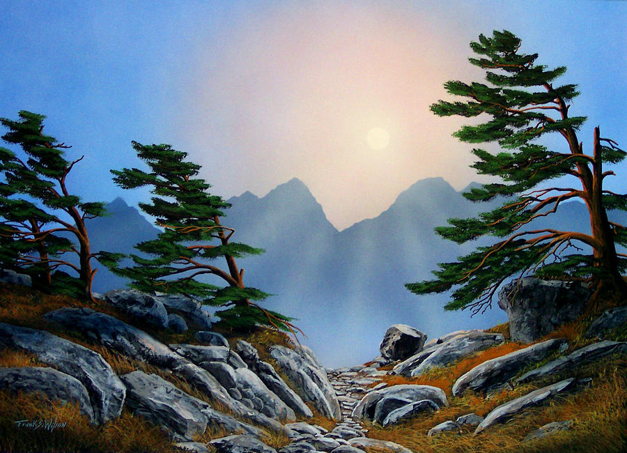 Windblown Pines Painting by Frank Wilson