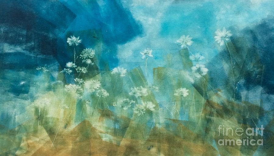 Windflowers  Painting by Deb Stroh-Larson