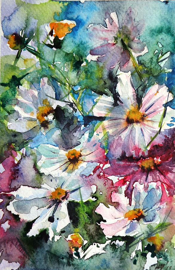Windflowers II Painting by Kovacs Anna Brigitta
