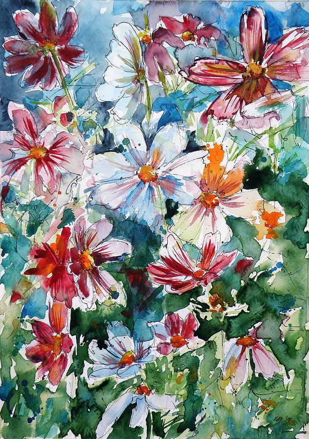 Windflowers III Painting by Kovacs Anna Brigitta