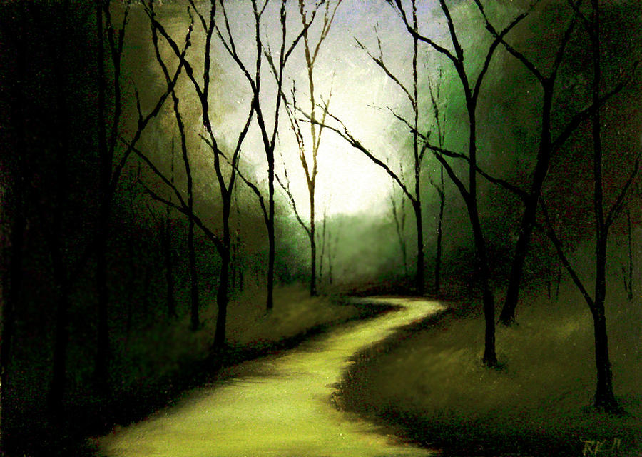 Winding Path Painting by Bob Kimball