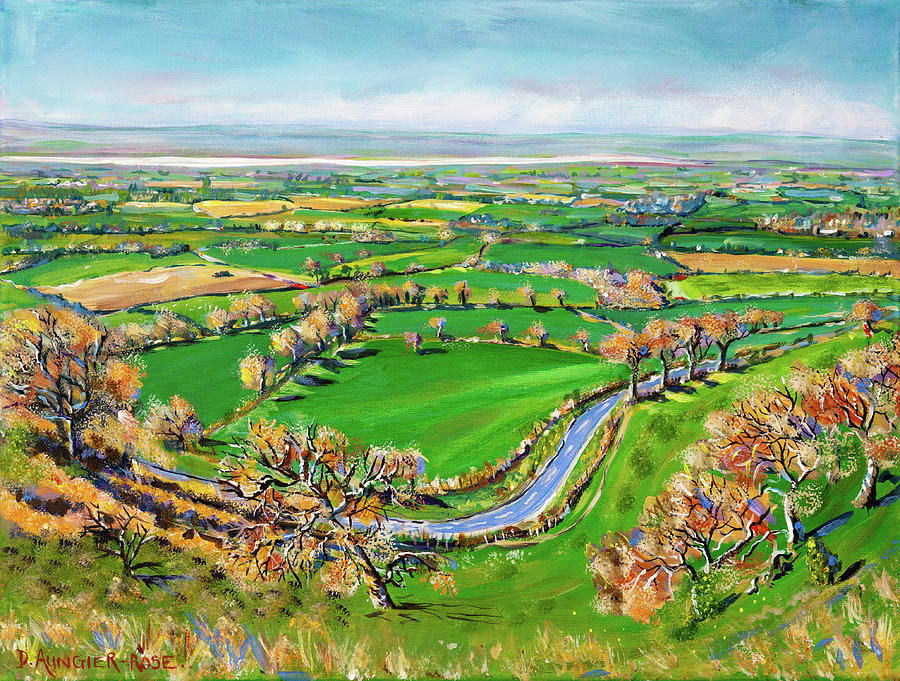 Winding Road, Coaley Peak Painting by Seeables Visual Arts