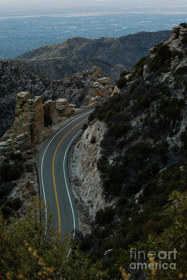 Winding Road on Mount Lemmon in Tucson Arizona Photograph by Billy Bateman