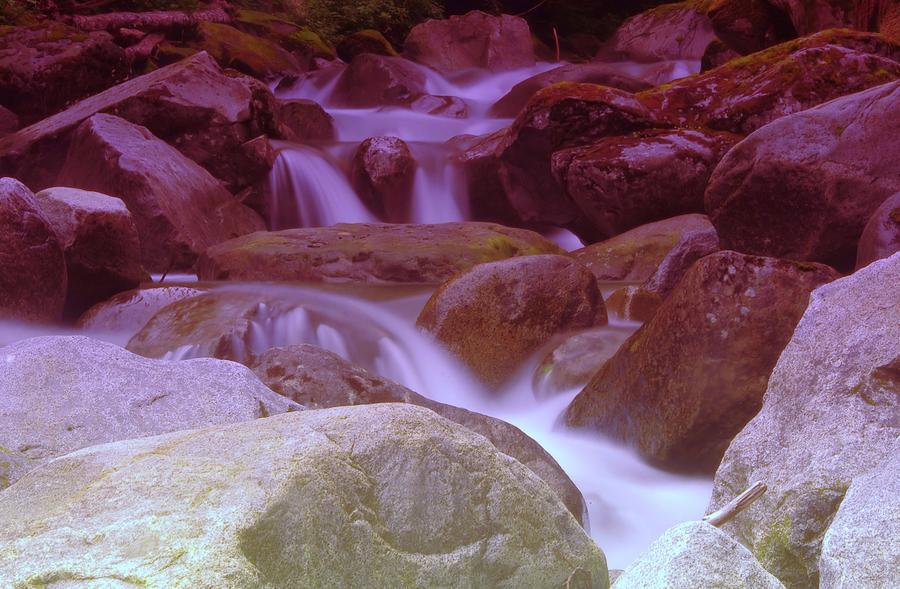 Waterfall Photograph - Winding Through The Rocks  by Jeff Swan