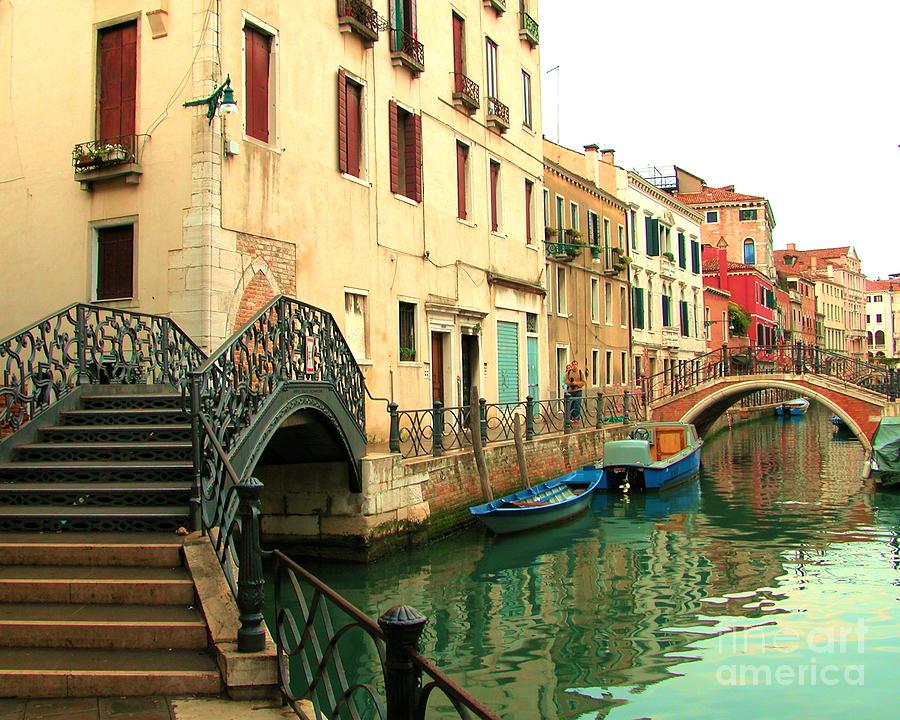 Winding Through The Watery Streets of Venice Photograph by Barbie Corbett-Newmin