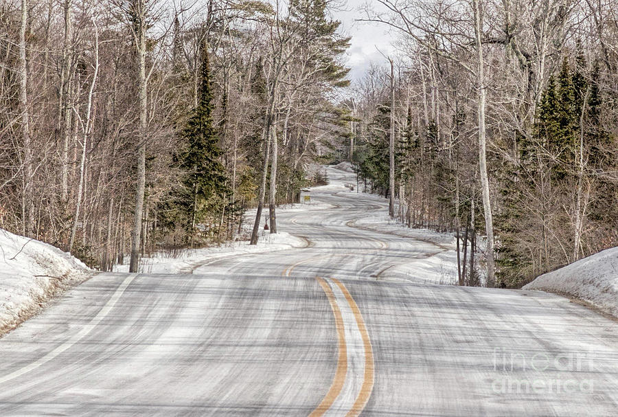 Winding Winter Road  Photograph by Nikki Vig