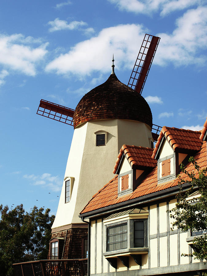 Windmill at Solvang, California Photograph by Mary Capriole