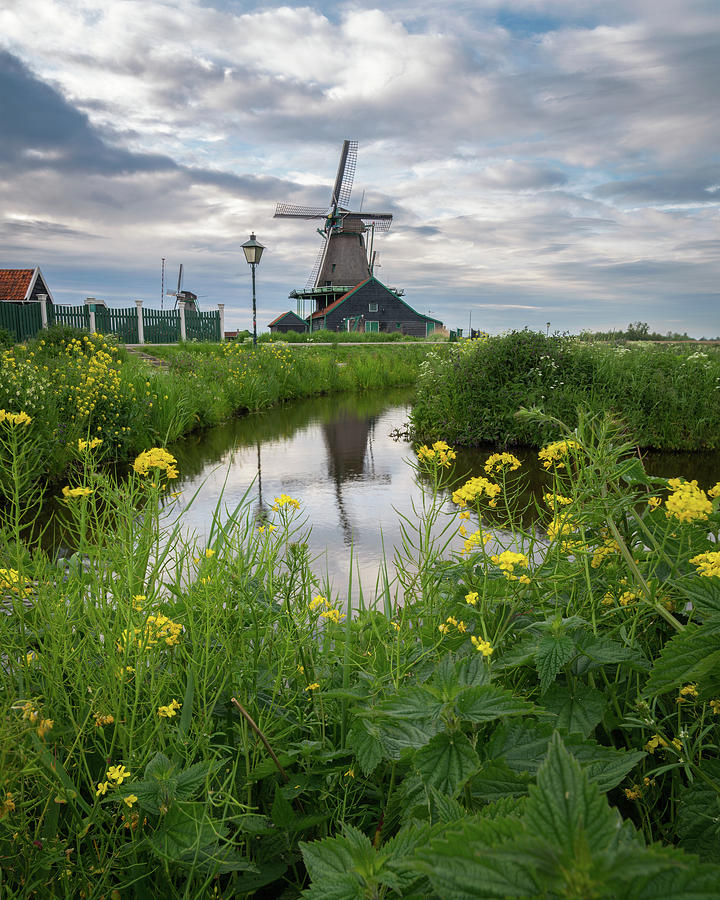 Windmill at Zaanse Schans Photograph by James Udall