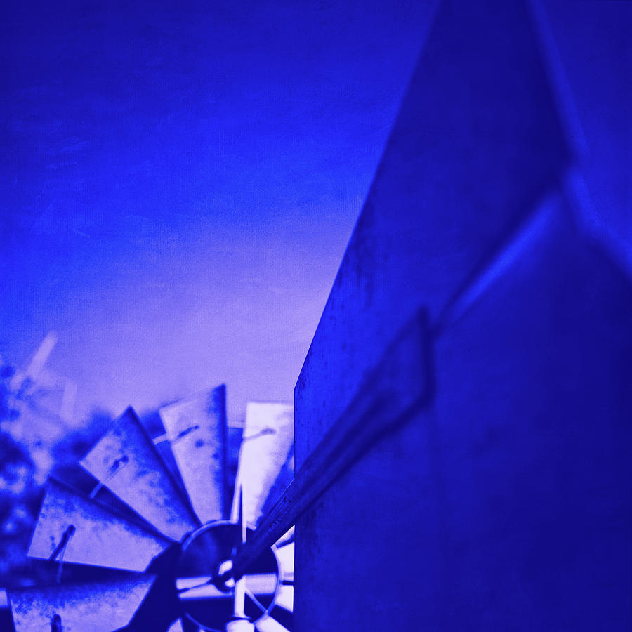 Windmill Blades And Vane Ultraviolet Photograph