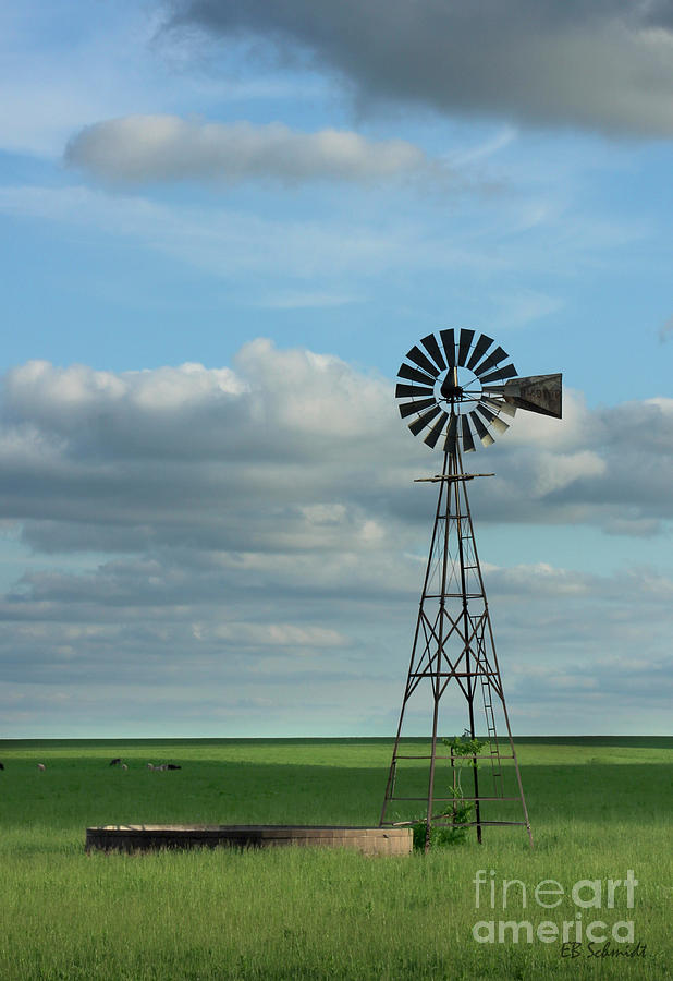Windmill Photograph by E B Schmidt