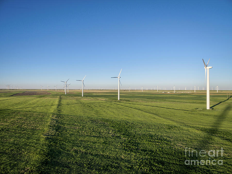windmill farm at Pawnee Grassland Photograph by Marek Uliasz