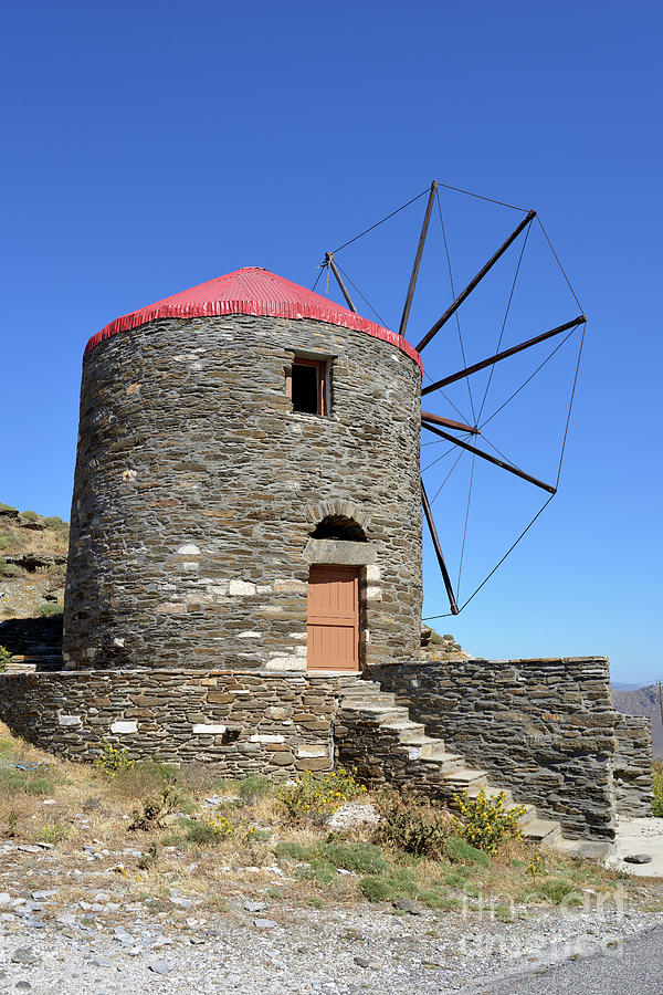 Greek Photograph - Windmill by George Atsametakis