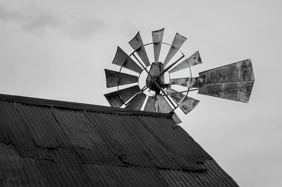 Black And White Photograph - Windmill I BW by David Gordon